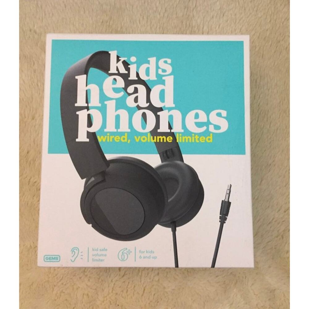 Gems Wired On-Ear Kids Headphones -Black